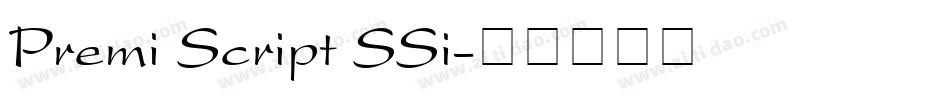 Premi Script SSi字体转换